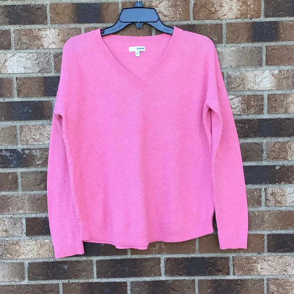 V-Neck lightweight sweater, Sz. L